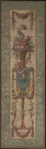 Korg med blommor med girlanger, 1770-90. av Unbekannt