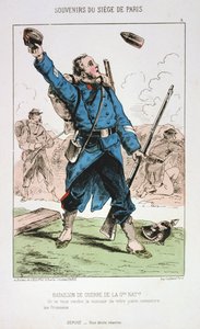 Nationalgardets krigsbataljon, belägringen av Paris, 1870-1871 av Unbekannt