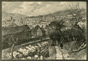 Bath, från Beechen Cliff, 1898. av Unbekannt