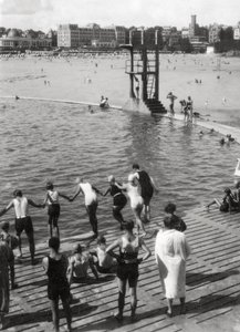 Badpool, Dinard, Bretagne, Frankrike, 1900-talet av Unbekannt