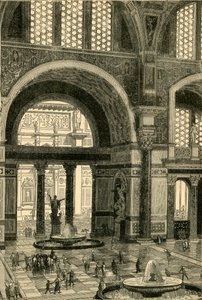 Caracallas bad restaurerade, 1890. av Unbekannt