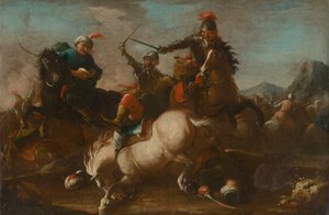 Battle Scene av Unbekannt