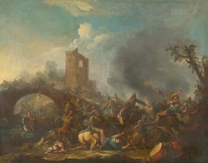 Battle Scene  av Unbekannt