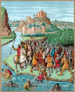 Slaget mellan Bacchides och Jonathan, Maccabean Revolt, 160 f.Kr., c1800-talet av Unbekannt
