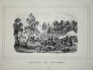Strid mellan ryska trupper och franskt kavalleri nära Ostrovno 25-26 juli 1812 av Unbekannt