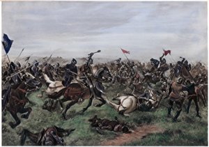 Slaget vid Agincourt, 25 oktober 1415 av Unbekannt