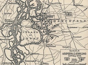 Slaget vid Aspern eller Essling, 22 maj 1809, 1896 av Unbekannt