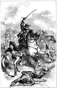 Slaget vid Buena Vista, Mexiko, 1847 c1880 av Unbekannt