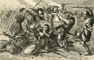 Slaget vid Cunaxa, 1890. av Unbekannt