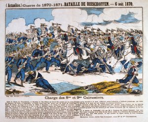 Slaget vid Reichshoffen, fransk-preussiska kriget, 6 augusti 1870 av Unbekannt