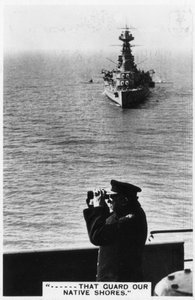 Battlecruiser HMS Hood under vårövningar, 1937 av Unbekannt