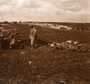 Slagfältsläger, Lihons, norra Frankrike, c1914-c1918 av Unbekannt