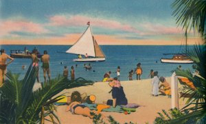 Stranden vid Pradomar. 20 minuter från Barranquilla, c1940-talet av Unbekannt
