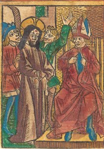 Före Kaifas, ca. 1490. av Unbekannt