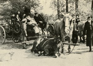 Belgiska flyktingar på väg, 1939-1940, 1941. av Unbekannt