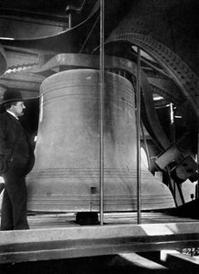 Klocka i tornet på Big Ben, Palace of Westminster, London, c1905 av Unbekannt