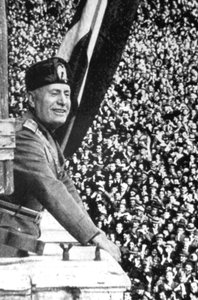 Benito Mussolini 1883-1945, italiensk fascistdiktator av Unbekannt
