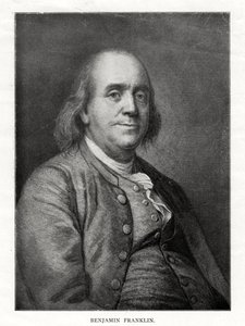 Benjamin Franklin, amerikansk statsman, tryckare och vetenskapsman, 1900-talet av Unbekannt