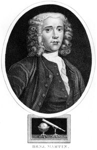 Benjamin Martin, engelsk matematiker och instrumentmakare, ca 1730-talet av Unbekannt