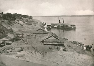 Bhamo - Irrawaddy Flotilla Mail Steamer vid Ghat, 1900. av Unbekannt