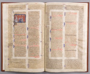 Bifolium med Gratianus dekreter, franska, ca. 1290. av Unbekannt