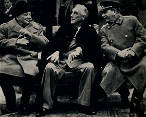 Stora tre-konferensen på Krim, februari 1945. av Unbekannt