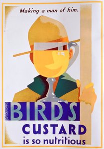 Birds Custard-annons, 1930 av Unbekannt