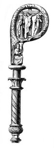 Bishops crozier, katedralen i Metz, 1300-talet, 1870 av Unbekannt