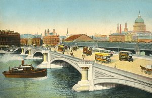 Blackfriars Bridge, London, c1910. av Unbekannt