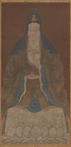 Bodhisattva Avalokiteshvara Guanyin med vas och pilkvist, Mingdynastin, 1368-1644. av Unbekannt