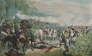 Bonaparte kontrollerar The French Retreat at Marengo, 1800, 1896 av Unbekannt