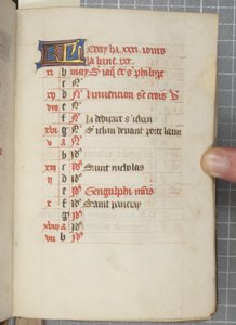 Timmens bok, ca 1450 (bläck på veläng) av Unbekannt