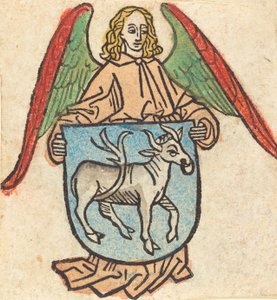 Bokskylt av Hilprand Brandenburg av Bibrach, ca. 1475. av Unbekannt