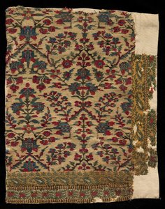 Border Fragment of a Shawl, sent 1700-tal - tidigt 1800-tal. av Unbekannt