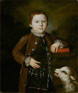 Pojke av Hallett familj med lamm, 176676. av Unbekannt