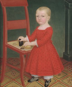 Pojke med blont hår, ca. 1840-50. av Unbekannt