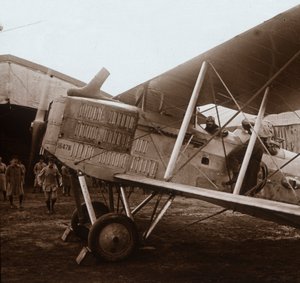 Breguet-biplan på väg att lyfta, c1914-c1918 av Unbekannt