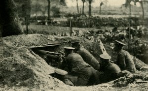 British Naval Division i Antwerpen, Belgien, första världskriget, 1914, c1920. av Unbekannt