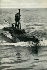 Brittisk X-Craft midget-ubåt, andra världskriget, 1945. av Unbekannt
