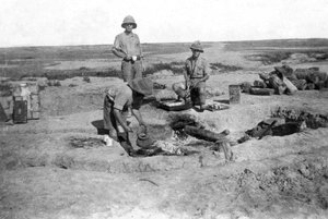Brittisk armé C Company Cooking, Mesopotamien, WWI, 1918 av Unbekannt