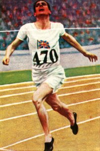 Den brittiske friidrottaren Douglas Lowe vann 800 meter i friidrott 1928. av Unbekannt