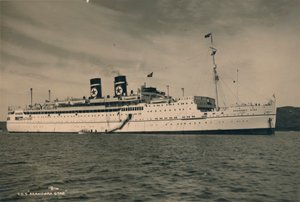 Brittiskt passagerarfartyg SS Arandora Star of the Blue Star Line, 1936 av Unbekannt