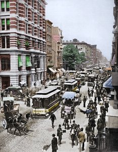 Broadway, New York, 1800-talet av Unbekannt