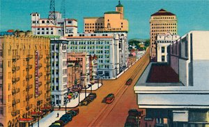 Broadway. San Diego, Kalifornien, c1941 av Unbekannt