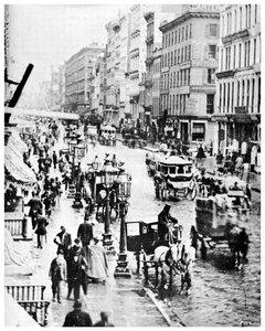 Broadway and Spring Street, New York City, USA, 1867 1955 av Unbekannt