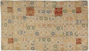 Brokad, siden. En buddhistisk munkrock, lappad, kesa, Edo-period, 1615-1868. av Unbekannt