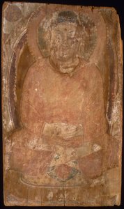 Buddha med en gloria och flammande kropp Mandorla, 600-700-talet. av Unbekannt