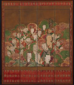 Buddhistiska gudar, 1700-1800-tal. av Unbekannt