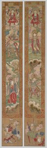 Buddhistpanel, 1300-tal. av Unbekannt