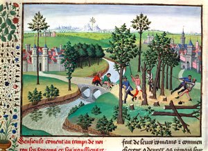 Bygga en väg, 1400-talet av Unbekannt